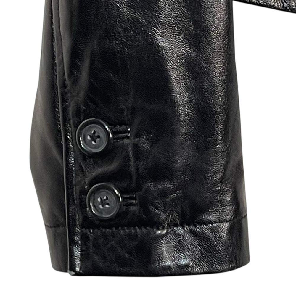 Quality Black Leather Jacket Blazer - image 5